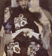 Portrait of a Man in period costume Mikhail Vrubel